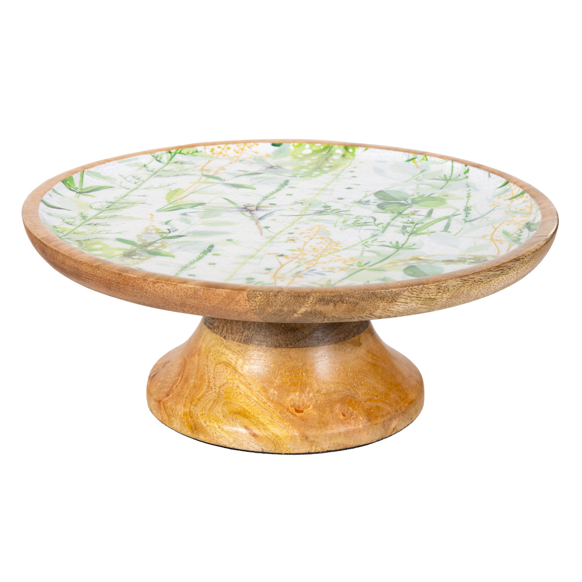 Elevated Round Cake Stand with Platform for Dessert Display