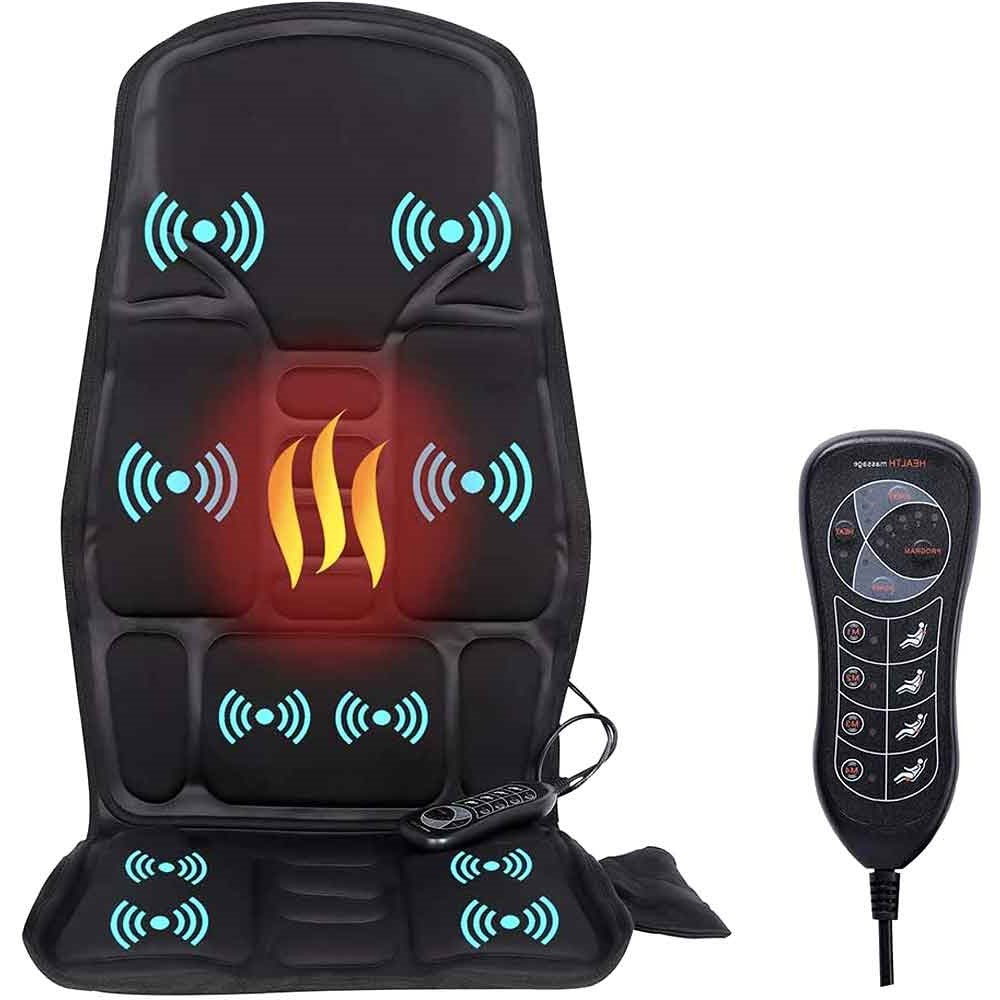 Massage Chair Pad with 8 Modes and Heating for Home and Car