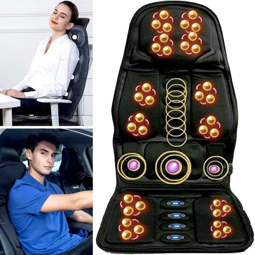 Massage Chair Pad with 8 Modes and Heating for Home and Car