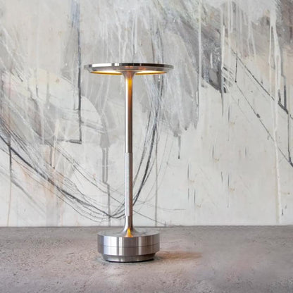 Rechargeable Metal Desk Lamp with Four Brightness Levels and Touch Control