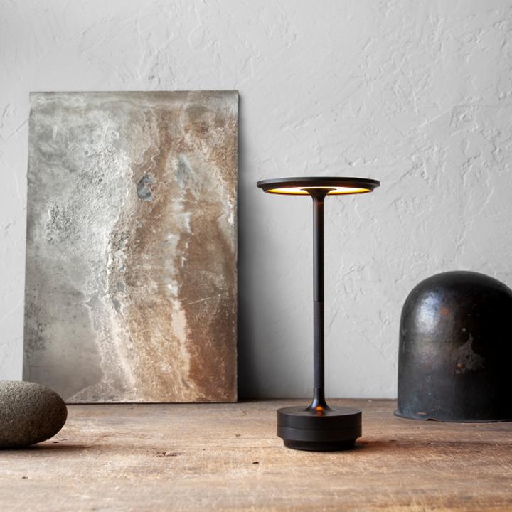 Rechargeable Metal Desk Lamp with Four Brightness Levels and Touch Control
