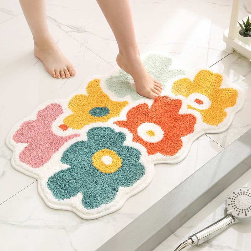 Plush Heart Shaped Area Rug with Non Slip Backing, Machine Washable, Four Sizes