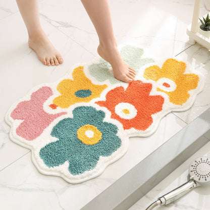 Plush Heart Shaped Area Rug with Non Slip Backing, Machine Washable, Four Sizes
