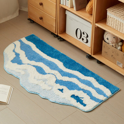 Plush Heart Shaped Area Rug with Non Slip Backing, Machine Washable, Four Sizes