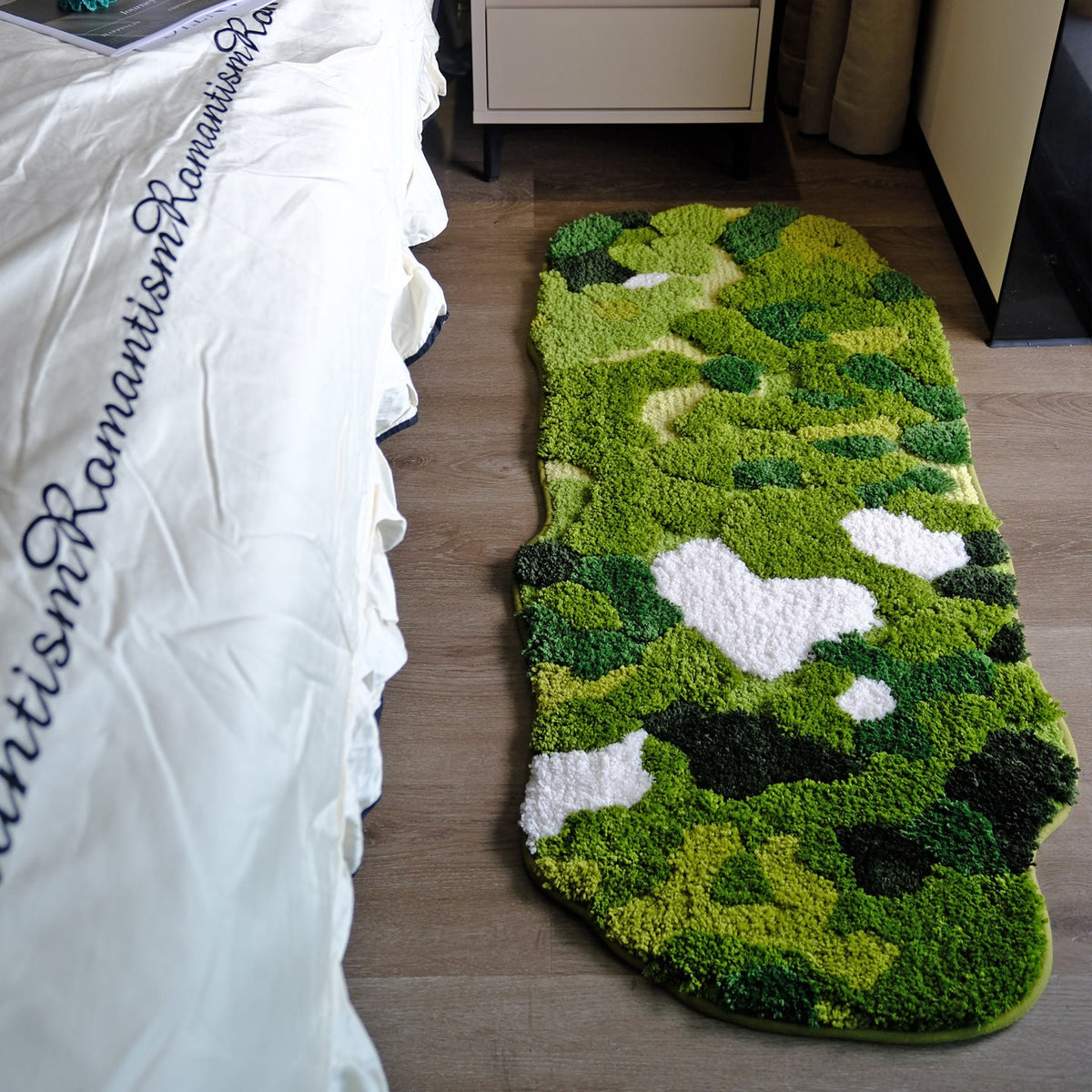 Plush Heart Shaped Area Rug with Non Slip Backing, Machine Washable, Four Sizes