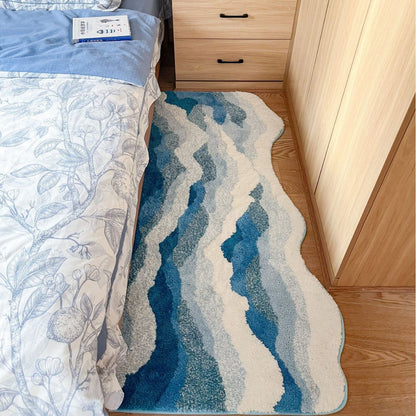 Plush Heart Shaped Area Rug with Non Slip Backing, Machine Washable, Four Sizes