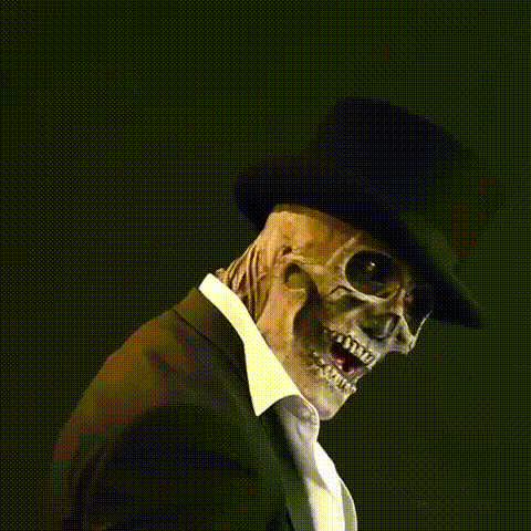 Realistic Latex Skeleton Mask with Visible Brain Design for Halloween Parties and Costumes
