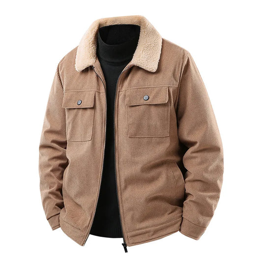 Sherpa Collar Corduroy Jacket