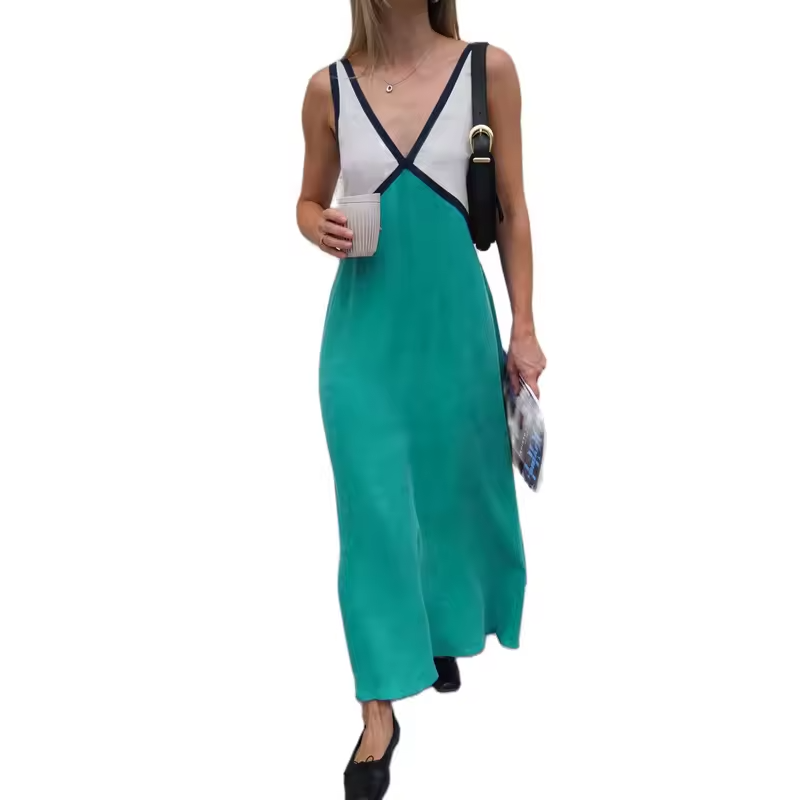 Iris V-Neck Colorblock Dress