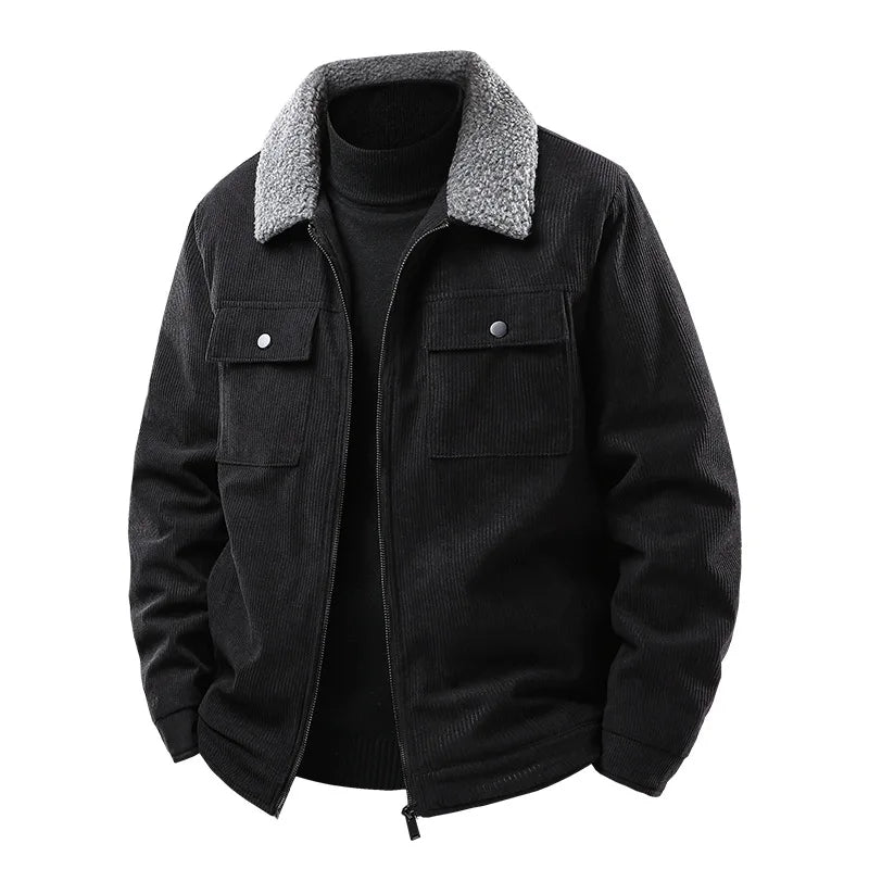 Sherpa Collar Corduroy Jacket