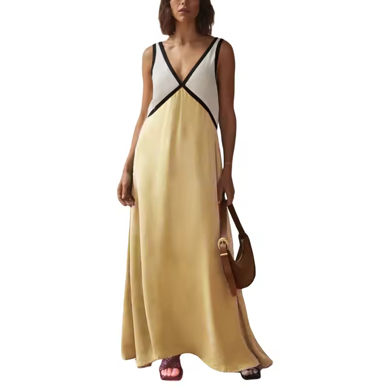 Iris V-Neck Colorblock Dress