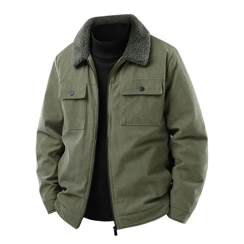 Sherpa Collar Corduroy Jacket