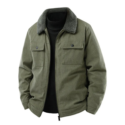 Sherpa Collar Corduroy Jacket