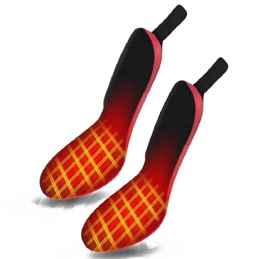 Rechargeable Heated Insoles with Wireless Remote and Three Heat Settings for Outdoor Use