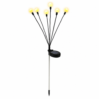 Solar Powered Garden Light with Swaying Stem and Warm White Glow, 27.5 Inch Height