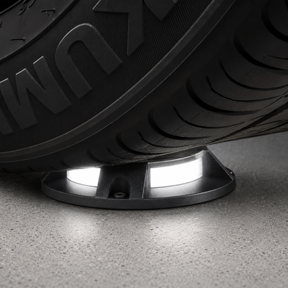 Solar Deck Light with Six LED Array and Dual Brightness Modes, 80 Hour Runtime