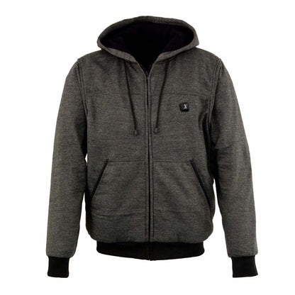 Mens Heated Hoodie with Rechargeable Battery and Three Heat Settings for Outdoor Wear