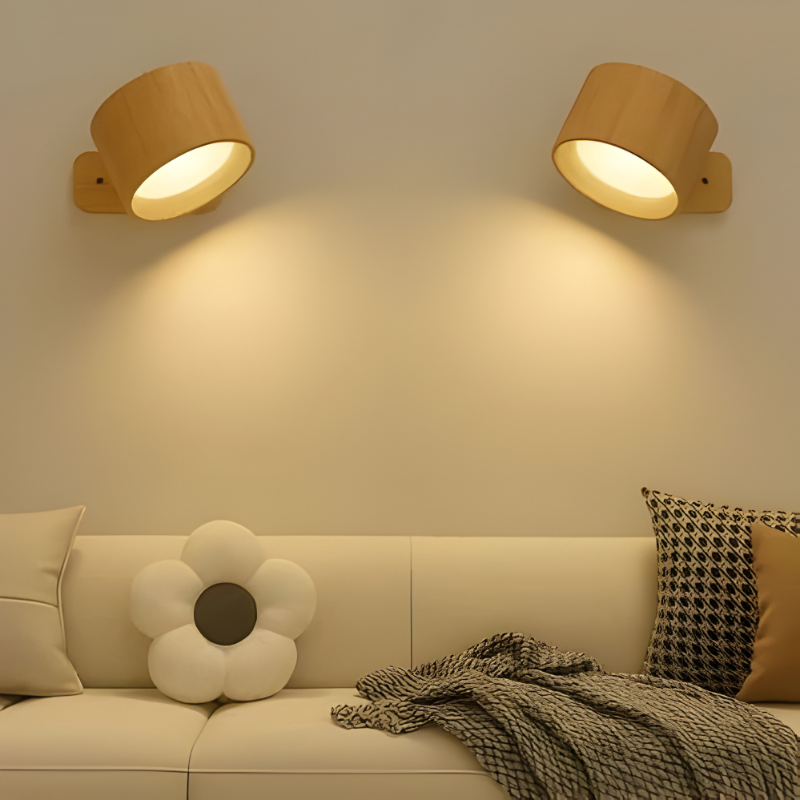 Rechargeable Wall Lamp with 360-Degree Rotation and Three Color Temperatures