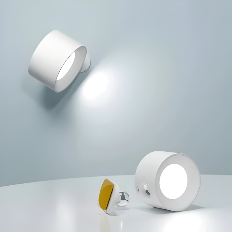 Rechargeable Wall Lamp with 360-Degree Rotation and Three Color Temperatures