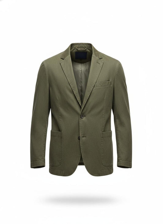 Men's Olive Green Casual Blazer
