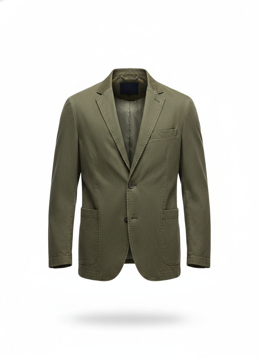 Men's Olive Green Casual Blazer