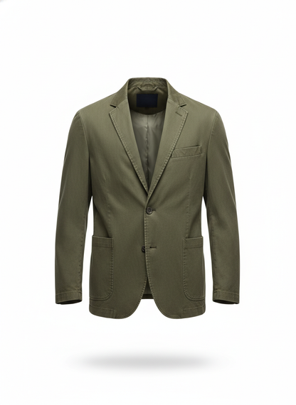 Men's Olive Green Casual Blazer