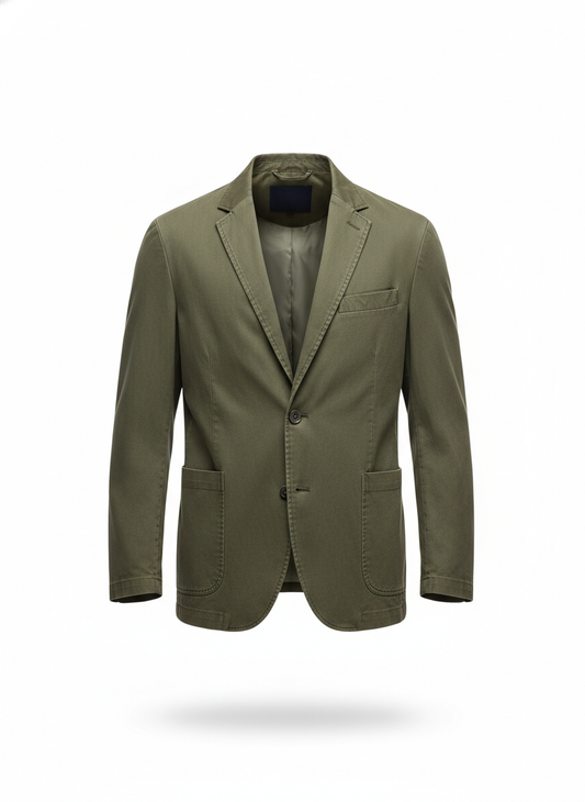 Men's Olive Green Casual Blazer