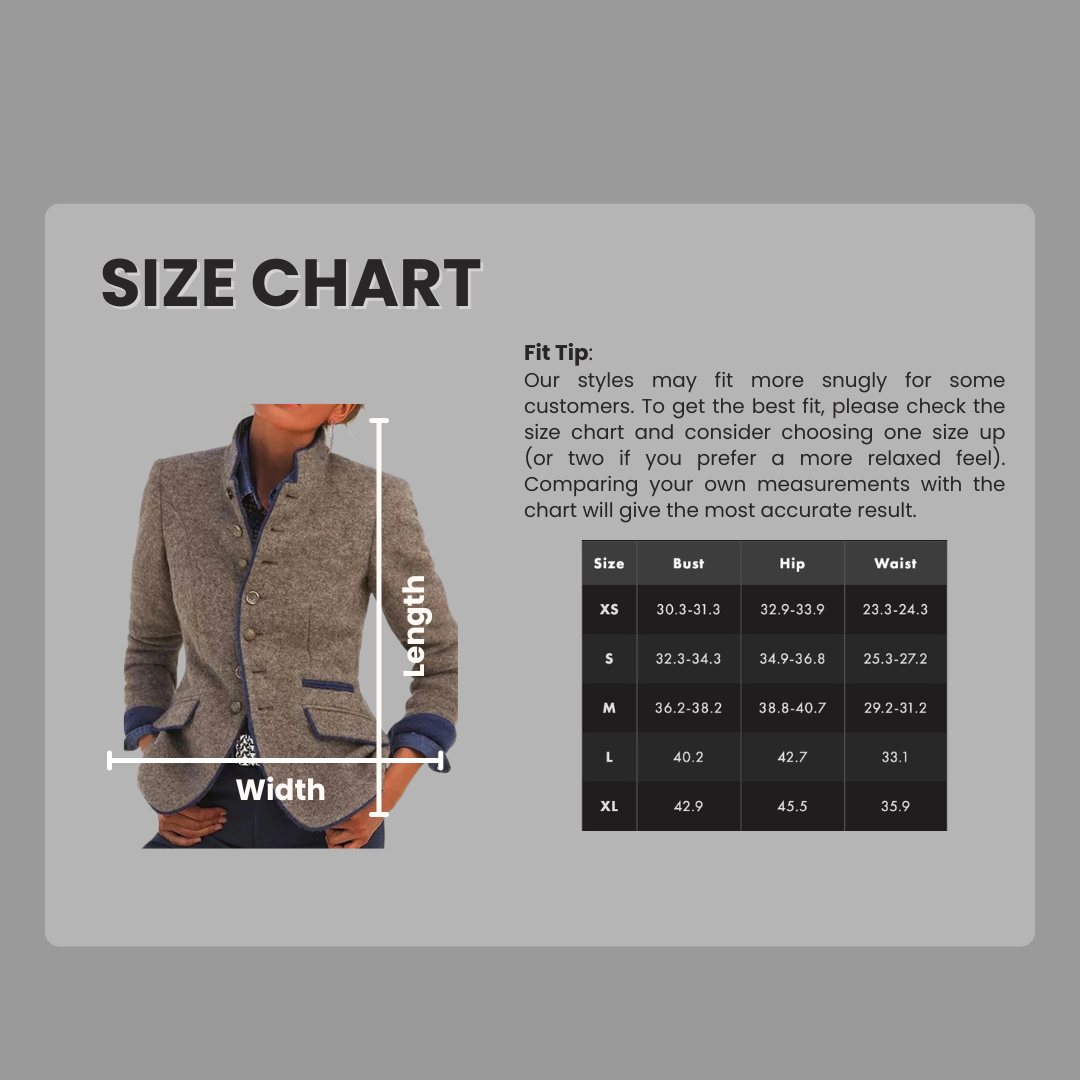Two Tone Tailored Blazer with Stand Collar and Button Front, Cropped Waist