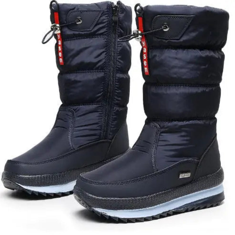 Luna Waterproof Mid-Calf Winter Boots with Velvet Lining for Women