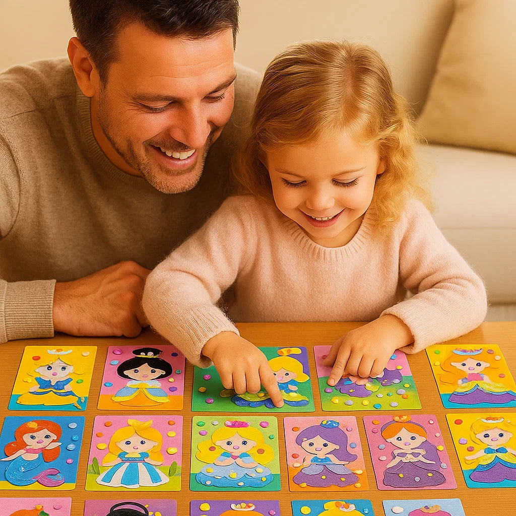 Sticker Placement Activity Set with Animal and Vehicle Picture Boards