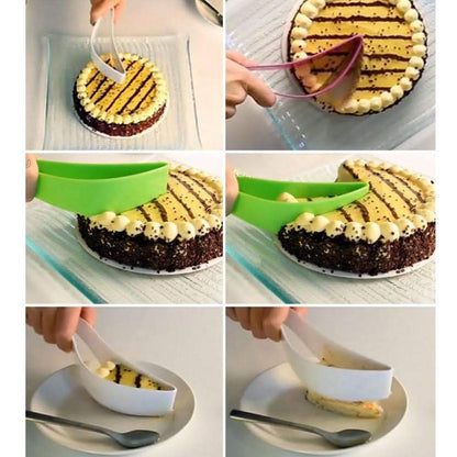 Cake and Pie Slicer with Press and Squeeze Motion, 10 Inch