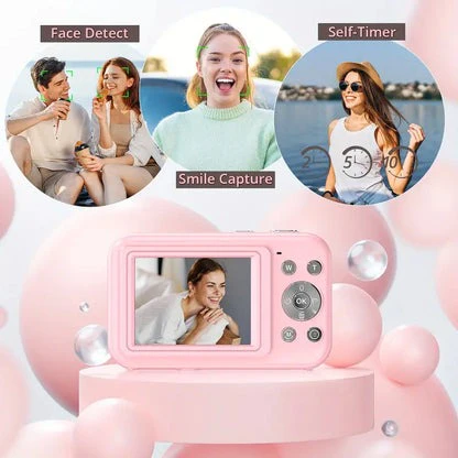 Digital Camera with 1080p Video and 32GB Storage, Retro Inspired Compact Design