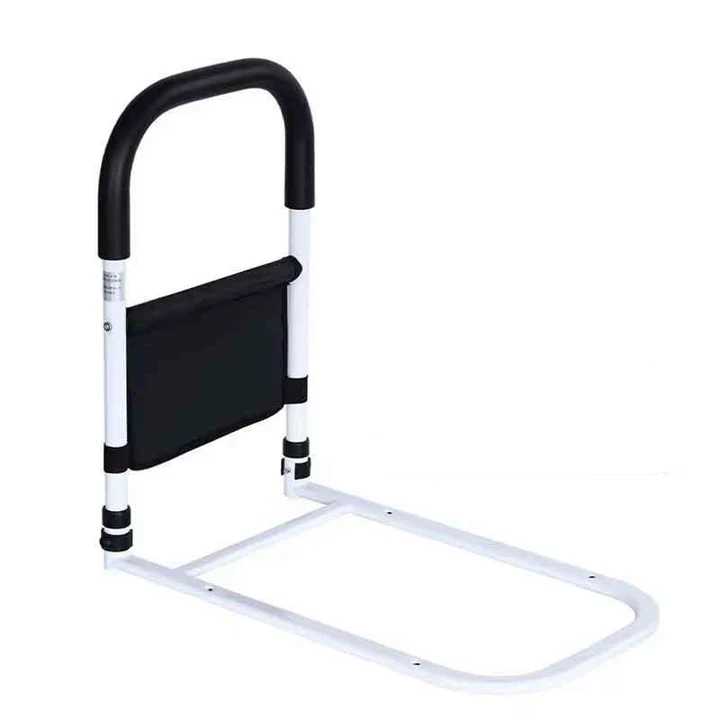 Bedside Handle Frame with Padded Grip and Adjustable Anchor Straps for Standard Mattresses