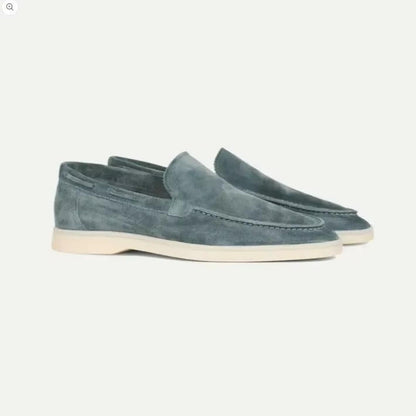 Slip On Suede Loafers with Hand Stitched Build and Grip Sole for Men
