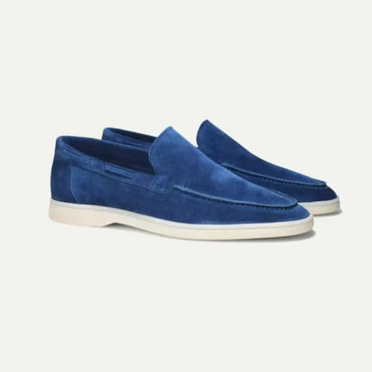 Slip On Suede Loafers with Hand Stitched Build and Grip Sole for Men