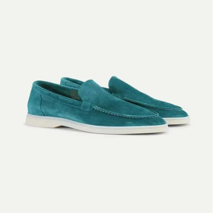 Slip On Suede Loafers with Hand Stitched Build and Grip Sole for Men