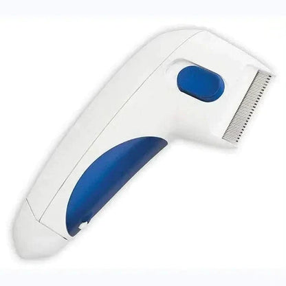 Electric Grooming Comb for Pets with Detachable Fine Tooth Head and Battery Power