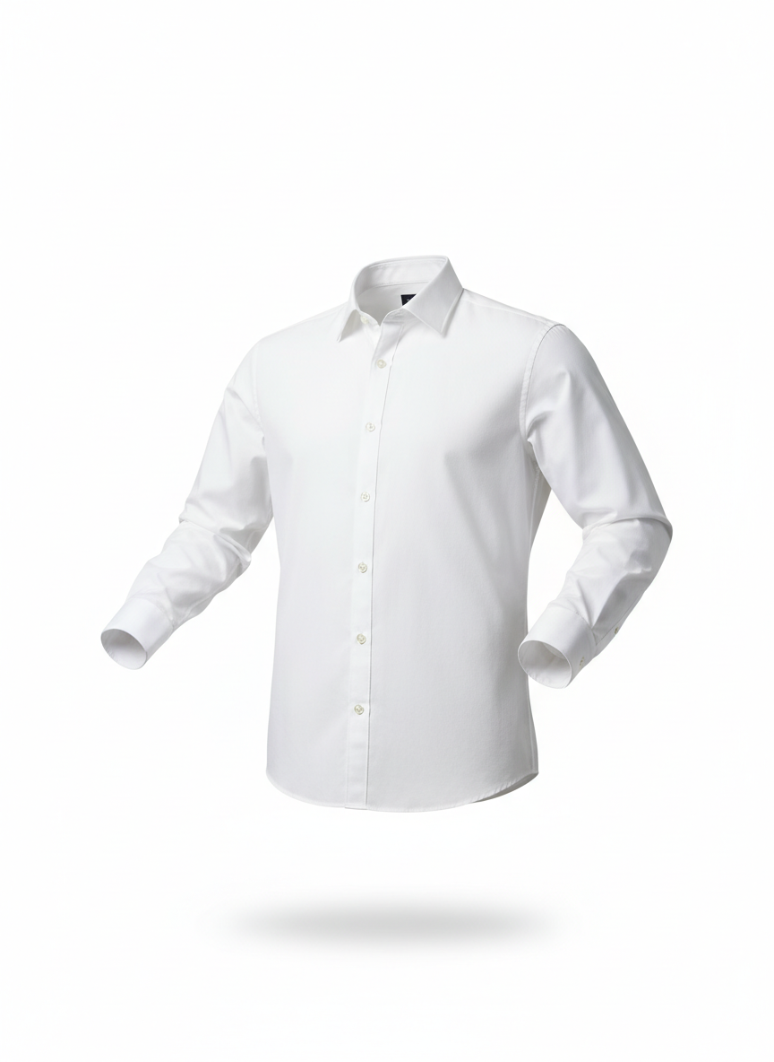 Men's Basic White Shirt