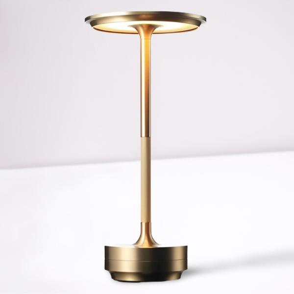 Rechargeable Metal Desk Lamp with Four Brightness Levels and Touch Control