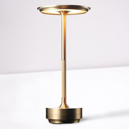 Rechargeable Metal Desk Lamp with Four Brightness Levels and Touch Control