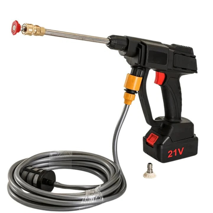 Cordless Pressure Washer Kit with Two Swappable Batteries Charger Spray Nozzles and Water Hose