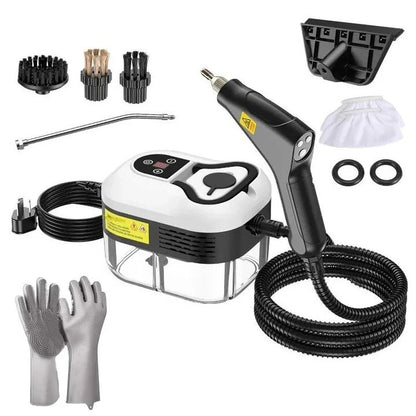 2500W Steam Cleaning Machine with Heat Resistant Gloves and Nozzle Set for Floors Tile and Upholstery