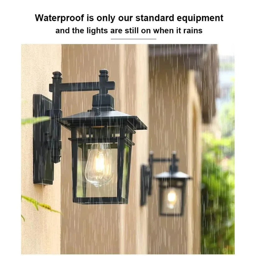 Wall Mounted Outdoor Light for Steps and Pathways with Sealed Construction