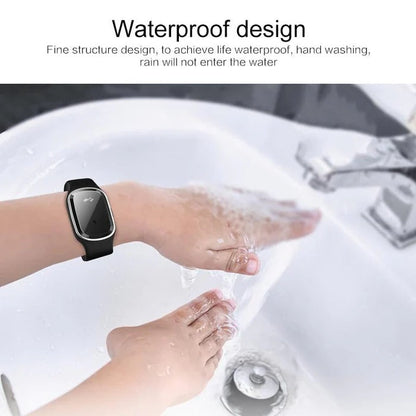 Ultrasonic Mosquito Repellent Wristband with Adjustable Silicone Strap