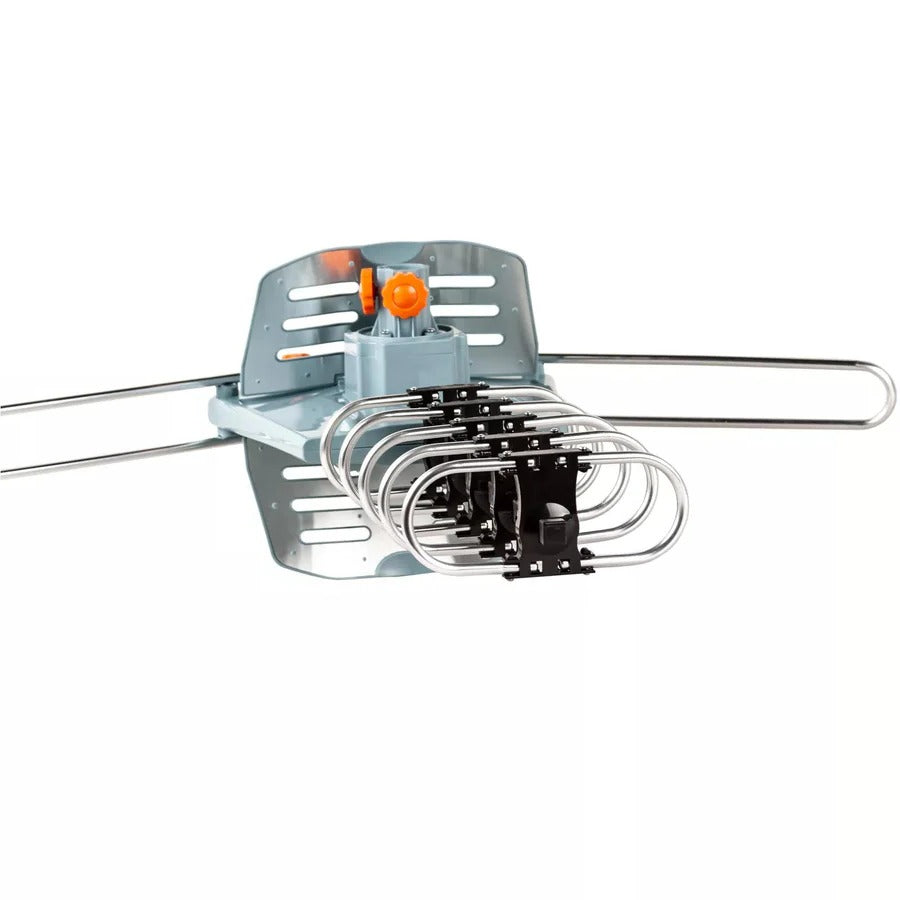 Outdoor Digital TV Antenna with 360 Degree Rotor Motor Wireless Remote and Steel Pole Mount