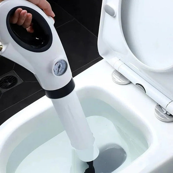 Manual Drain Unblocker with High Pressure Air Blast for Sinks and Toilets