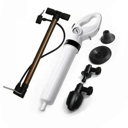 Manual Drain Unblocker with High Pressure Air Blast for Sinks and Toilets