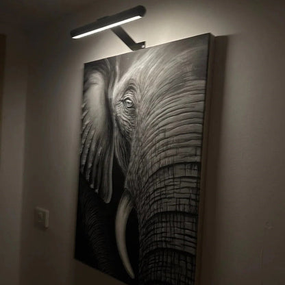 Rechargeable LED Picture Light with 360-Degree Rotation and Stepless Dimming