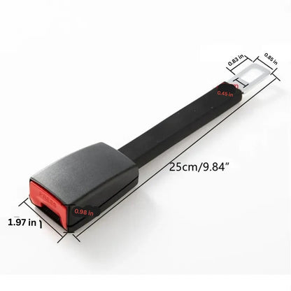 Seat Belt Extension with Rigid Upright Stem for Standard Vehicles, 11-Inch Reach