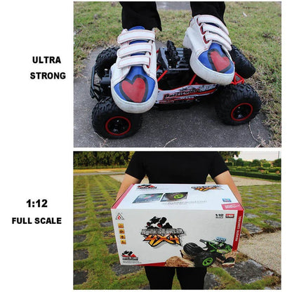 4WD RC Monster Truck with Dual Motors and 260ft Range, 22 mph Speed